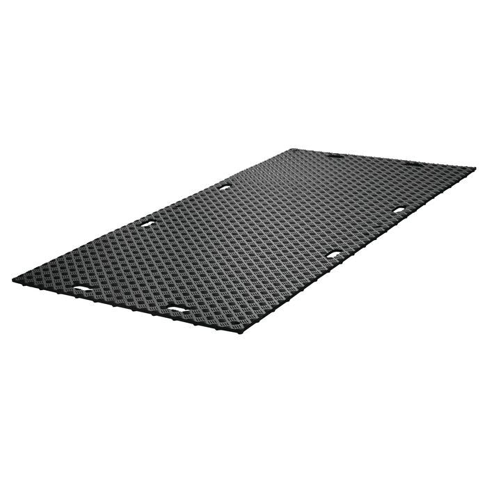 4' x 8' MambaMAT® Composite Mat for Ground Protection, 95 Ton Load Capacity, Black - MM48