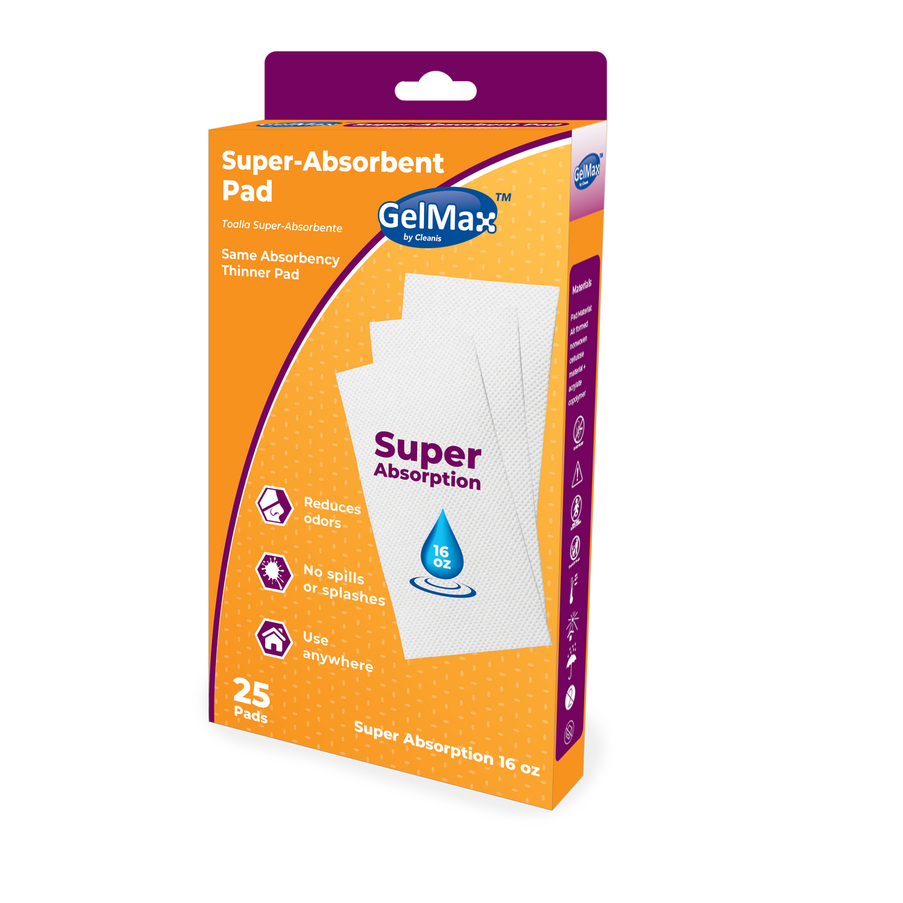 Absorbent Compression Pad GELMAX® Super Absorbent Pad - 1 Case – Spill 911 Inc.