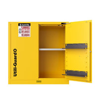 Thumbnail for 30 Gallon, 2 Shelves, 2 Doors, Self Close, 2 Door Attachments, Utili-Guard+™ Flammable Cabinet, Yellow