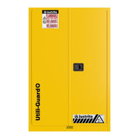 Thumbnail for 45 Gallon, 2 Shelves, 2 Doors, Self Close, 2 Door Attachments, Utili-Guard+™ Flammable Cabinet, Yellow