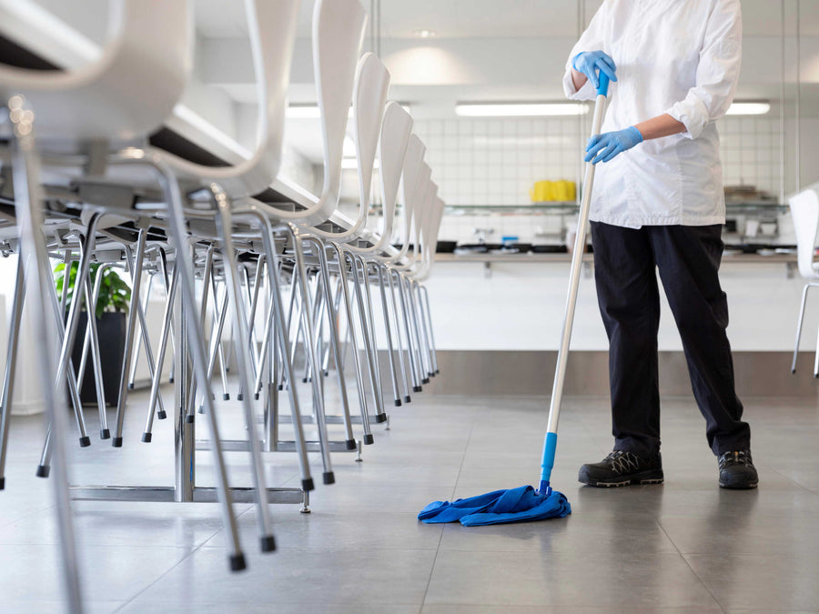 Vikan Microfiber Socket Mop, Purple