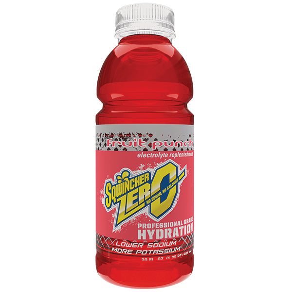 Sqwincher® Zero Ready-To-Drink, 20 oz Bottles/Yield, Fruit Punch, 24/Case