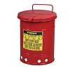 Thumbnail for Justrite 6-Gallon Oily Waste Can w/ Hand-Operated Cover