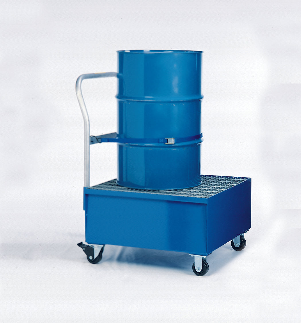 1-Drum Spill Cart with Grating