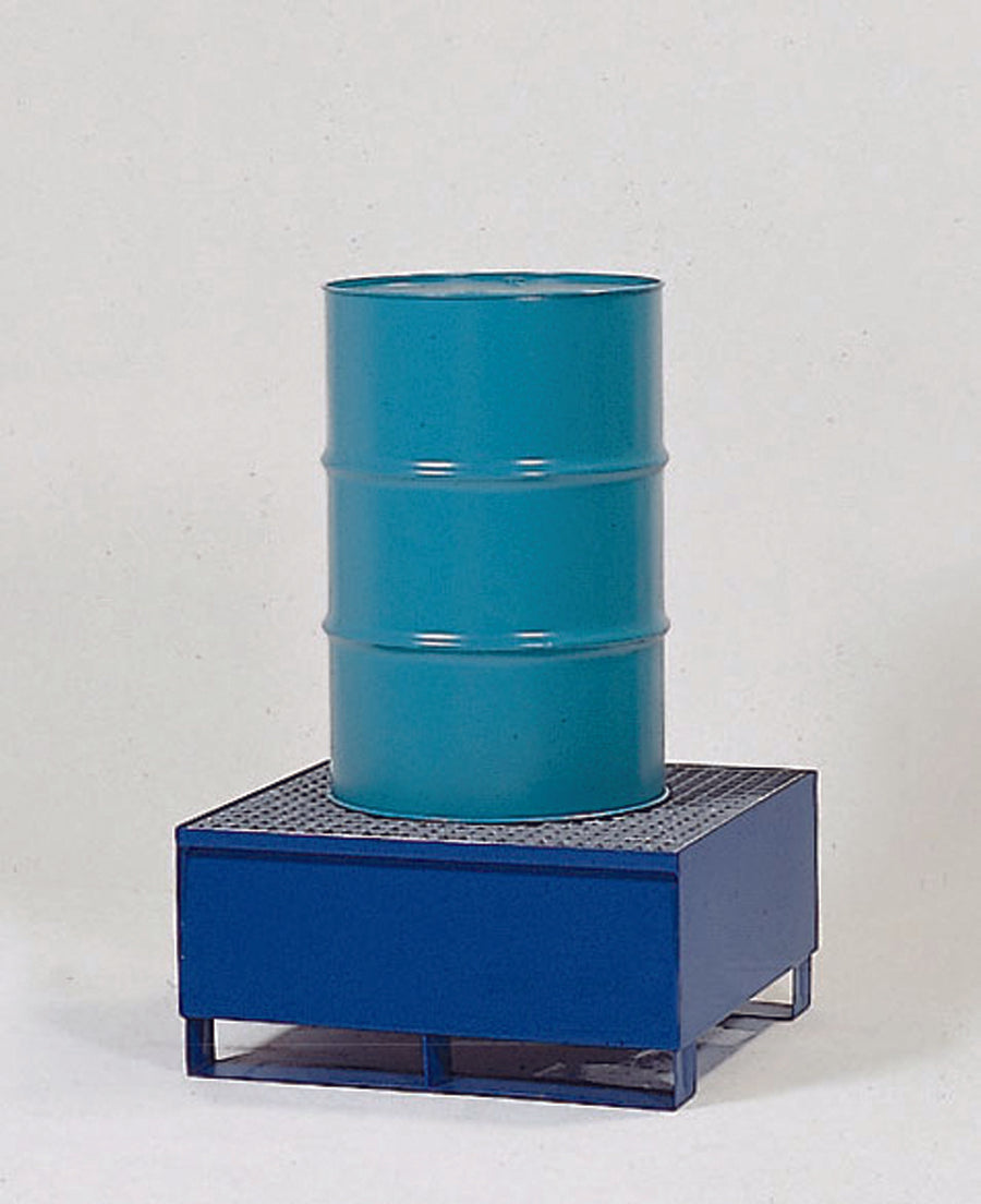 1-Drum Steel Pallet with Grating