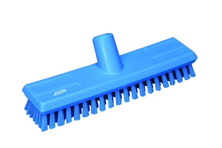 1" Deck Scrub Stiff Polyester Blue