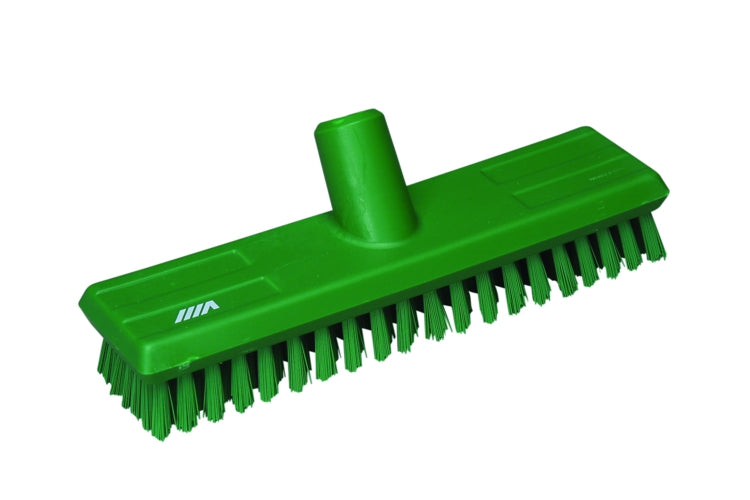 1" Deck Scrub Stiff Polyester Green