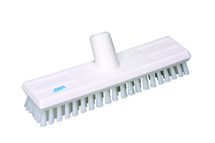 1" Deck Scrub Stiff Polyester White