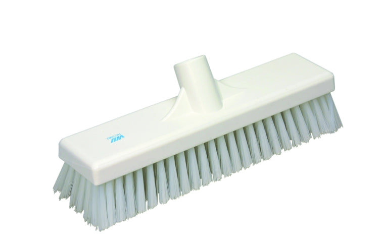 1.7" Stiff Deck Scrub White