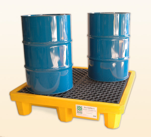 Spill Pallet P4, No Drain, Yellow