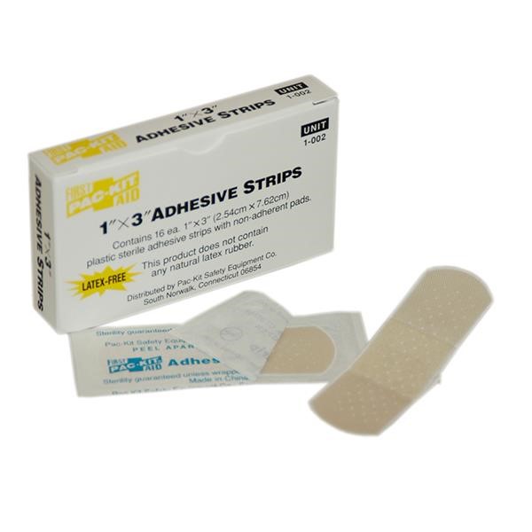 Plastic Bandage (Unitized Refill), 1" x 3", 16 Box/60 Case