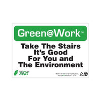 Thumbnail for ZING Green At Work Sign, 7X10- Model 1003