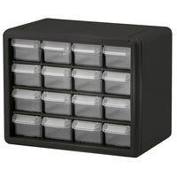 Thumbnail for Akro-Mils® Plastic Storage Cabinet, 16 Drawer (Small), Black, 1/Each