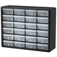 Thumbnail for Akro-Mils® Plastic Storage Cabinet, 24 Drawer (Large), Black, 1/Each