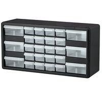 Thumbnail for Akro-Mils® Plastic Storage Cabinet, 26 Drawer (6 Large/20 Small), Black, 1/Each