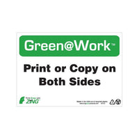 Thumbnail for ZING Green At Work Sign, 7X10- Model 1013