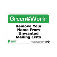 Thumbnail for ZING Green At Work Sign, 7X10- Model 1017