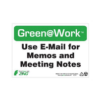 Thumbnail for ZING Green At Work Sign, 7X10- Model 1018