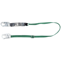 Thumbnail for MSA V-Series Standard Energy Absorbing Lanyard, Single Leg w/ 36C Small Snap Hooks, 6', Green, 1/Each