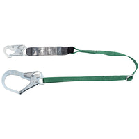 Thumbnail for MSA V-Series Standard Energy Absorbing Lanyard, Single Leg w/ 36CL Large Snap Hooks, 6', Green, 1/Each