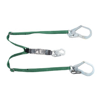 Thumbnail for MSA V-Series Standard Energy Absorbing Lanyard, Twin Leg w/ 36CL Large Snap Hooks, 6', Green, 1/Each