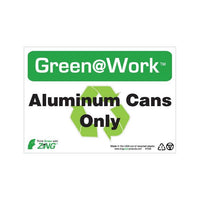 Thumbnail for ZING Green At Work Sign, 7X10- Model 1028