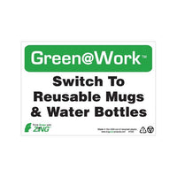 Thumbnail for ZING Green At Work Sign, 7X10- Model 1029