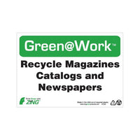 Thumbnail for ZING Green At Work Sign, 7X10- Model 1033