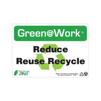 Thumbnail for ZING Green At Work Sign, 7X10- Model 1040