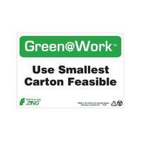 Thumbnail for ZING Green At Work Sign, 7X10- Model 1043