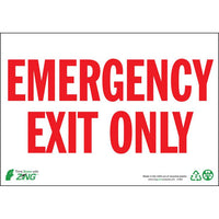 Thumbnail for ZING Eco Safety Sign, Exit, 7X10- Model 1084A