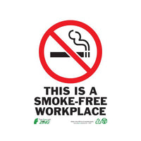 Thumbnail for ZING Eco Safety Sign, No Smoking, 10X7- Model 1087