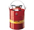 Justrite 3-Gallon Drain Can - Red