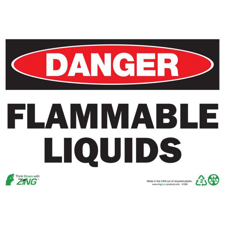 ZING Eco Safety Sign, Danger, 7X10- Model 1099