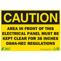 Thumbnail for ZING Eco Safety Sign, Caution, 7X10- Model 1145A