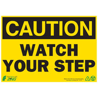 Thumbnail for ZING Eco Safety Sign, Caution, 7X10- Model 1154A