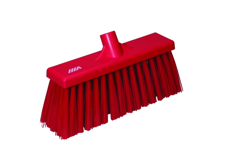 12" Floor Broom Red