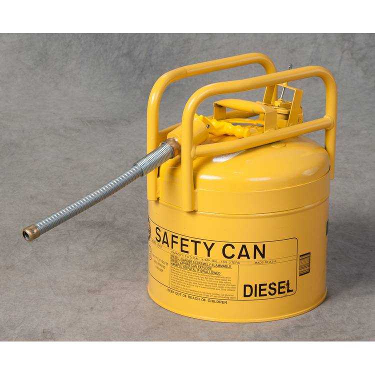 5G Yellow Type II Safety Can 5/8" Spout - Model 1215SX5Y