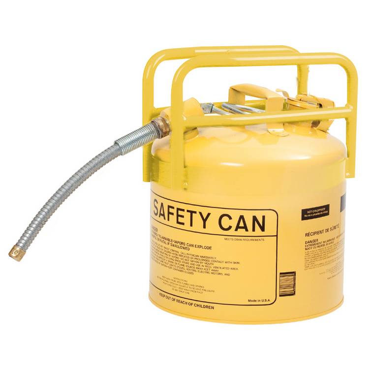5G Yellow Type II Safety Can 7/8" Spout - Model 1215Y