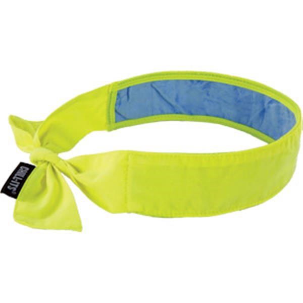 Ergodyne® Chill-Its® 6700CT Bandana w/ Cooling Towel, Lime, 1/Each