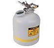 Justrite 5-Gallon Disposal Can - White