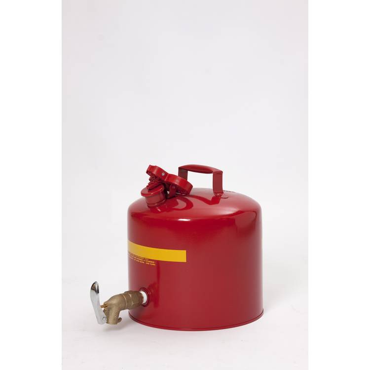 5 gal. Metal Faucet Can - Red - Model 1417