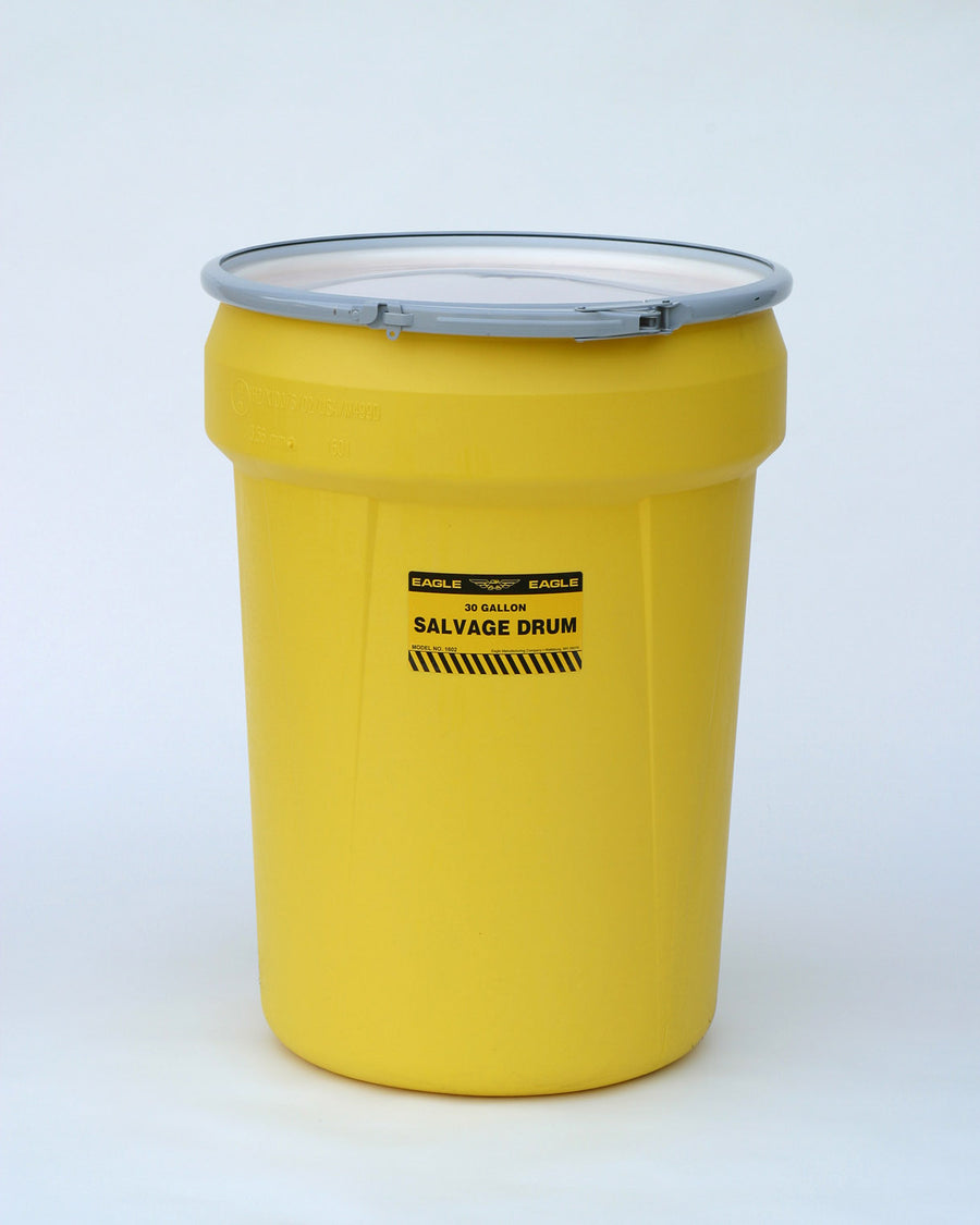 Eagle 30-Gallon Yellow Salvage Drum