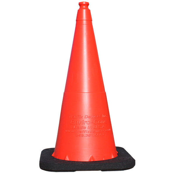Enviro-Cone® Traffic Cone, 36", 10 lb, Orange/Black, 1/Each