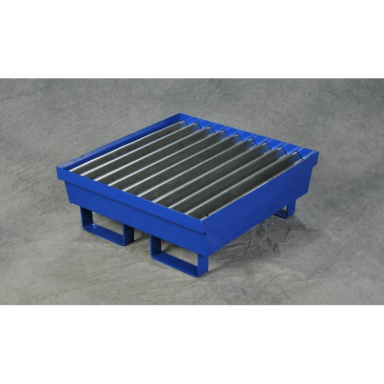 1 Drum Steel Containment Pallet - Blue - Model 1611ST