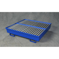 Thumbnail for 4 Drum Steel Containment Pallet - Blue - Model 1640ST