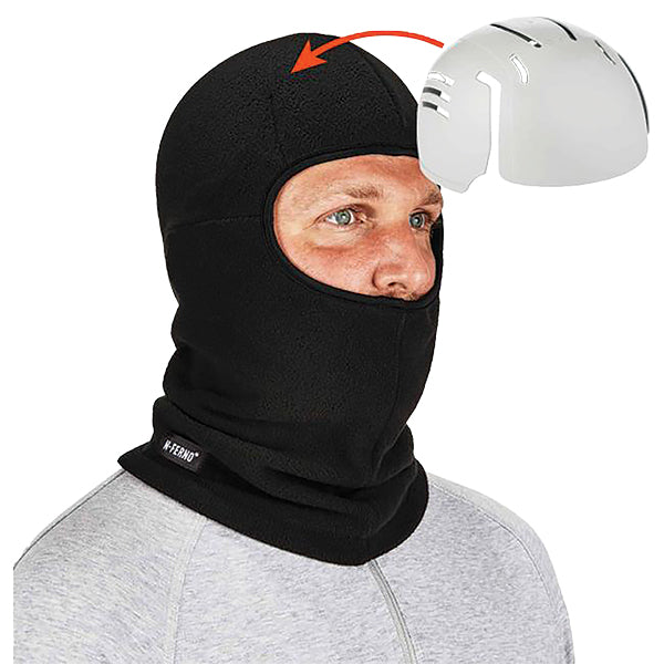 Ergodyne® N-Ferno® 6893ZI Zippered Balaclava Face Mask w/ Skullerz® 8945 Bump Cap Insert