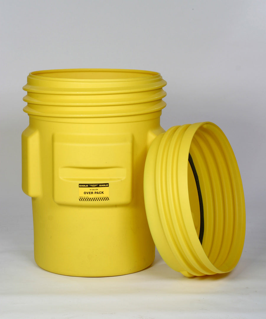 Eagle 95-Gal Drum w/ Screw Lid, Yellow