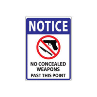 Thumbnail for ZING Concealed Carry Sign, 10X7- Model 1814S