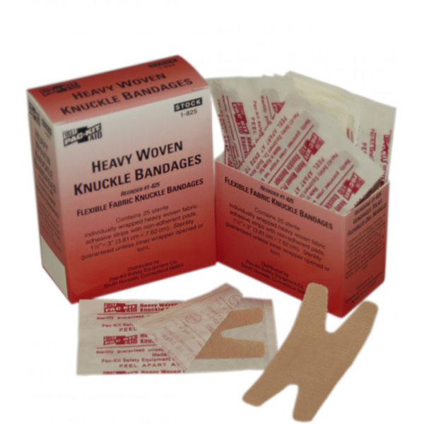 Knuckle Fabric Bandages, 1 1/2" x 3", 25 Box/18 Case